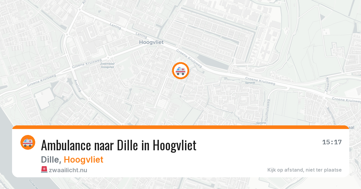 Ambulance naar Dille in Hoogvliet — 25 jul 2026