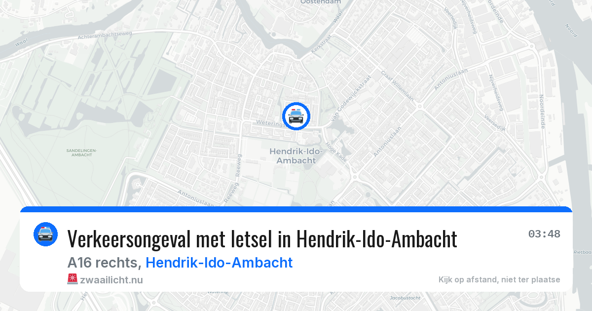 Verkeersongeval met letsel in Hendrik-Ido-Ambacht — 10 mei 2026