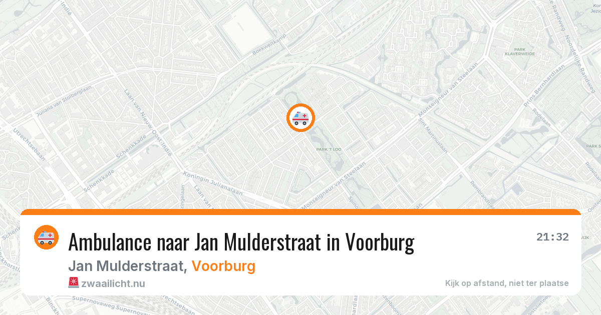 Ambulance naar Jan Mulderstraat in Voorburg — 17 jul 2026