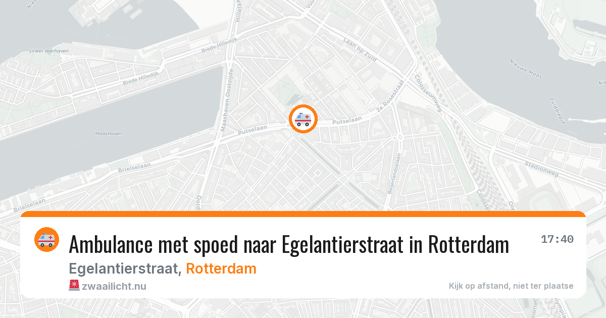 Ambulance met spoed naar Egelantierstraat in Rotterdam — 11 jul 2026