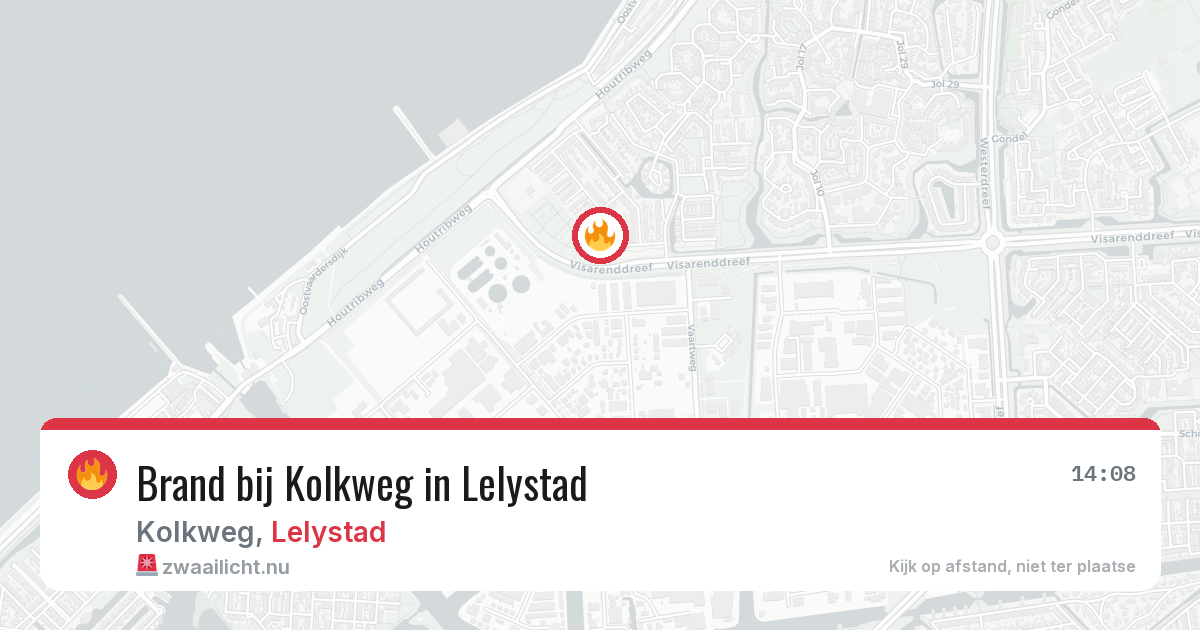 Brand bij Kolkweg in Lelystad — 21 jul 2026