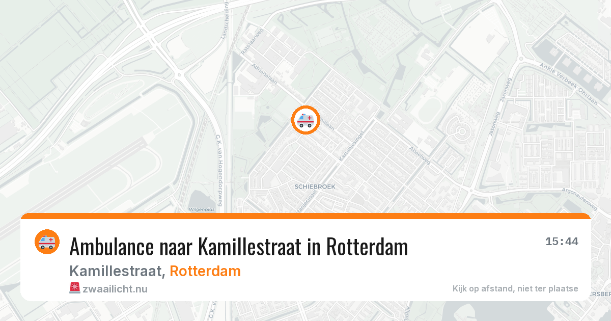 Ambulance naar Kamillestraat in Rotterdam — 8 jun 2026