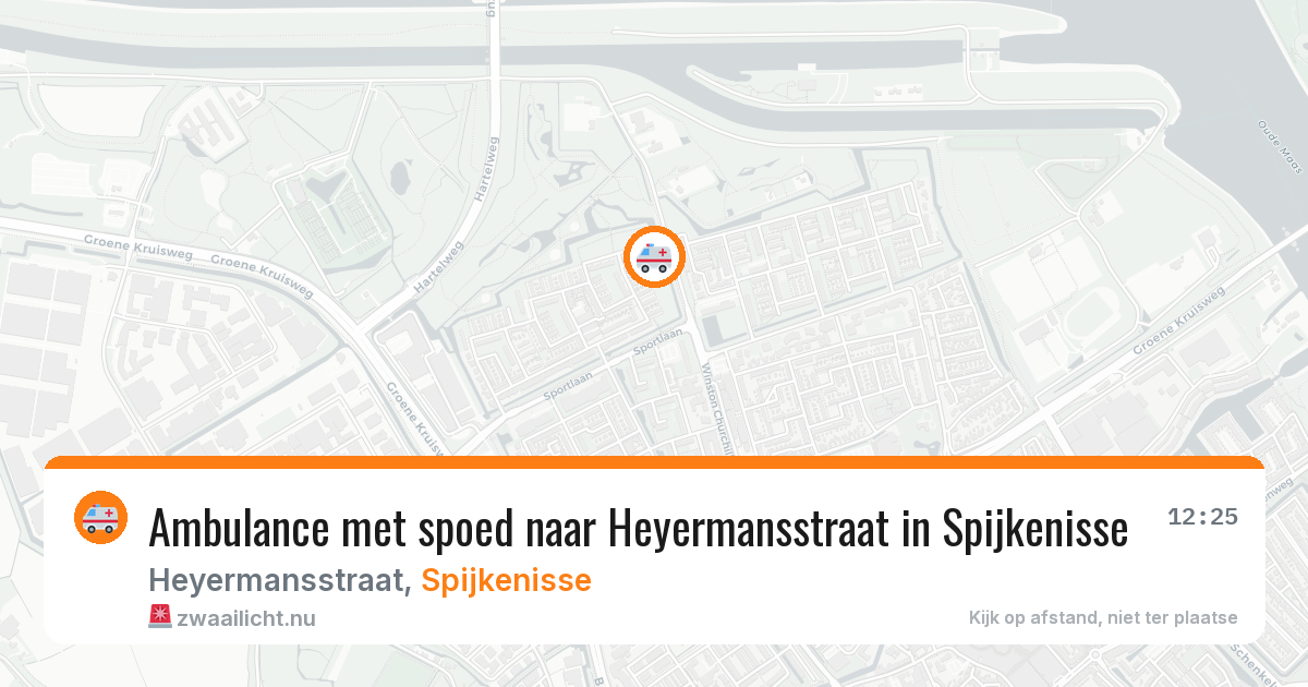 Ambulance met spoed naar Heyermansstraat in Spijkenisse — 13 jul 2026