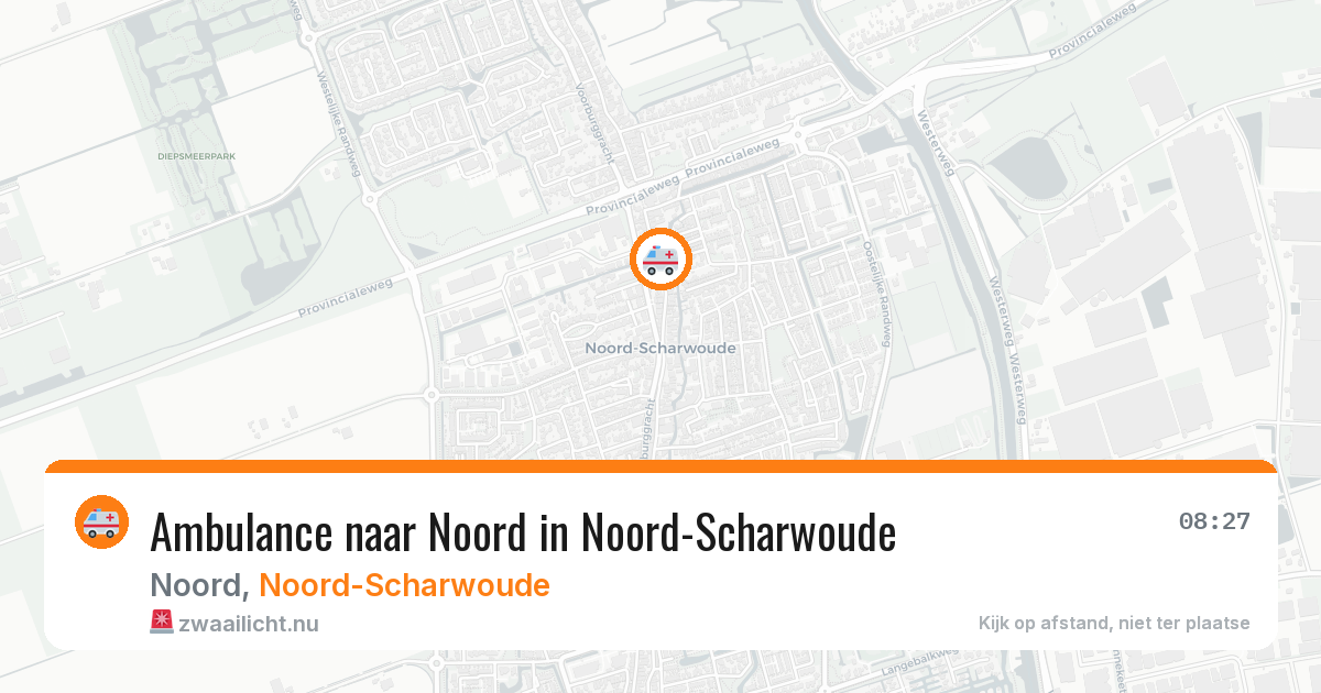 Ambulance naar Noord in Noord-Scharwoude — 20 jul 2026