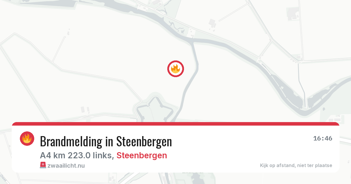 Brandmelding in Steenbergen — 19 jul 2026