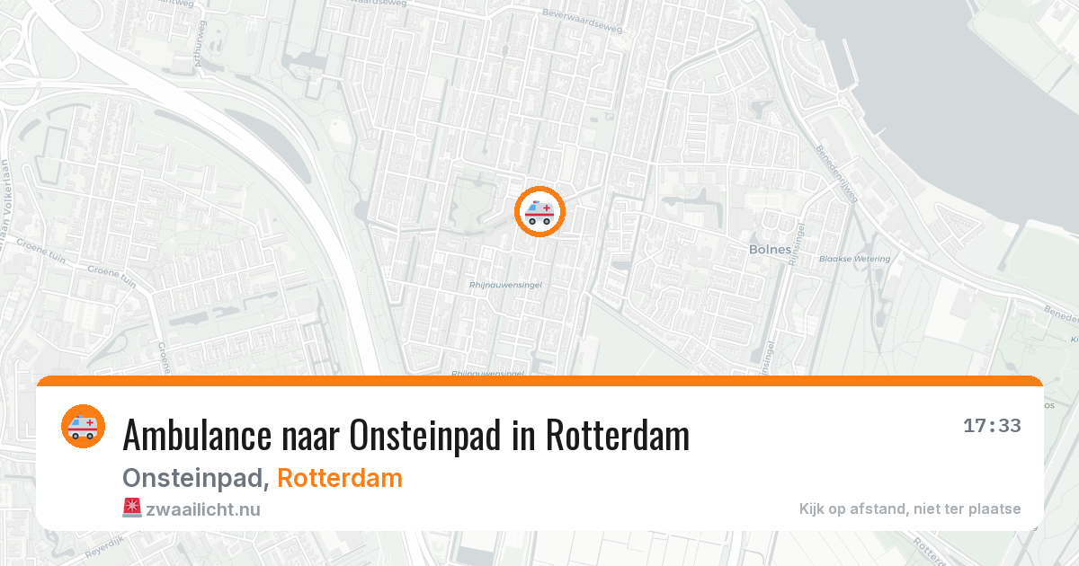 Ambulance naar Onsteinpad in Rotterdam — 8 mei 2026