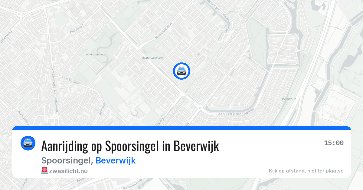 Aanrijding op Spoorsingel in Beverwijk — 24 mrt 2026