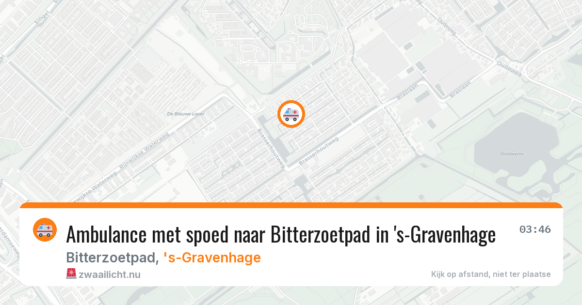 Ambulance met spoed naar Bitterzoetpad in 's-Gravenhage — 11 jul 2026