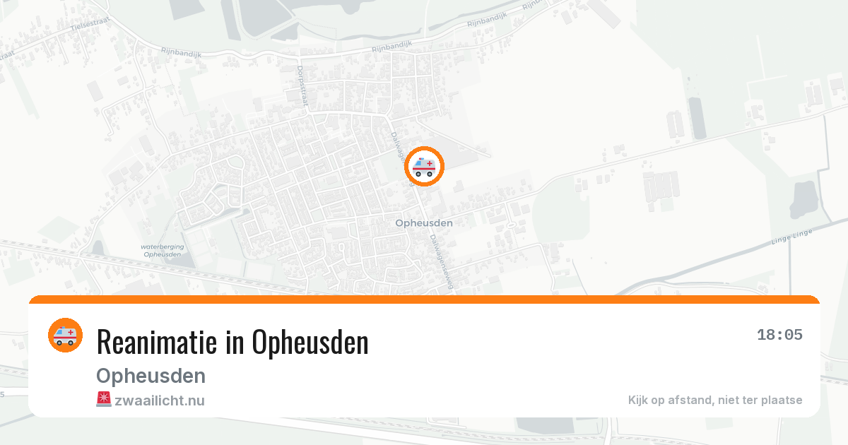 Reanimatie in Opheusden — 1 jul 2026