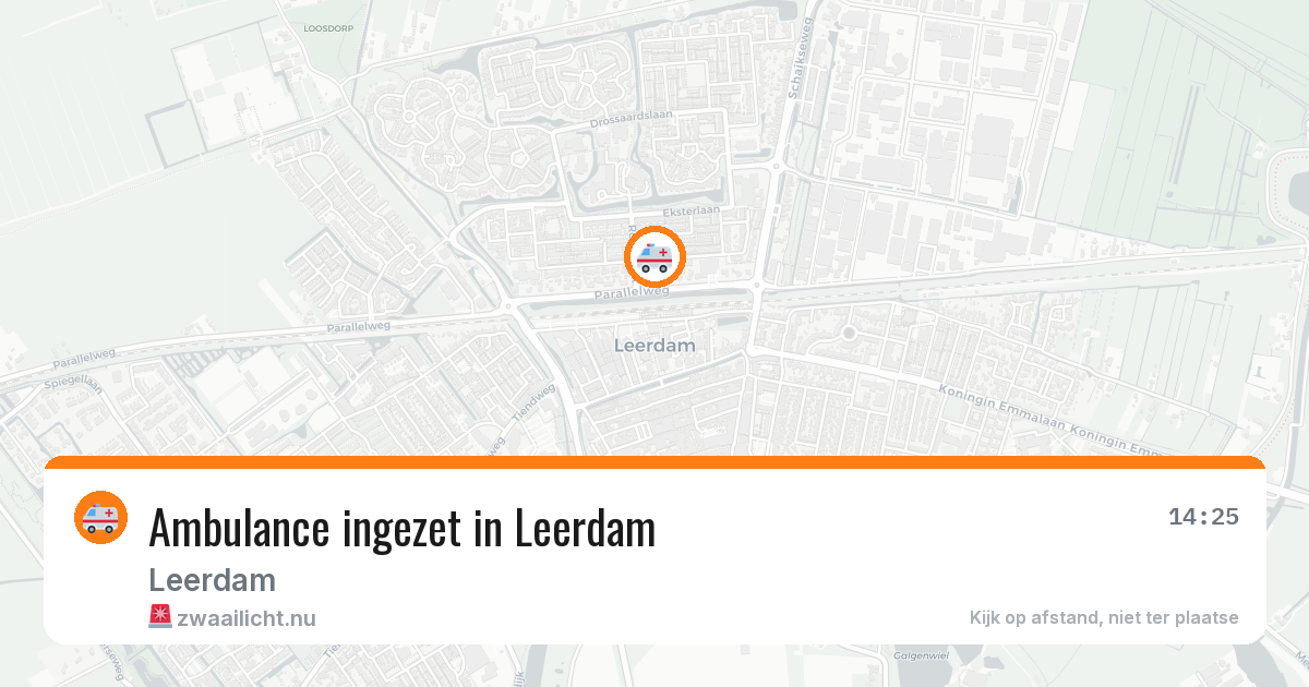 Ambulance ingezet in Leerdam — 8 jul 2026