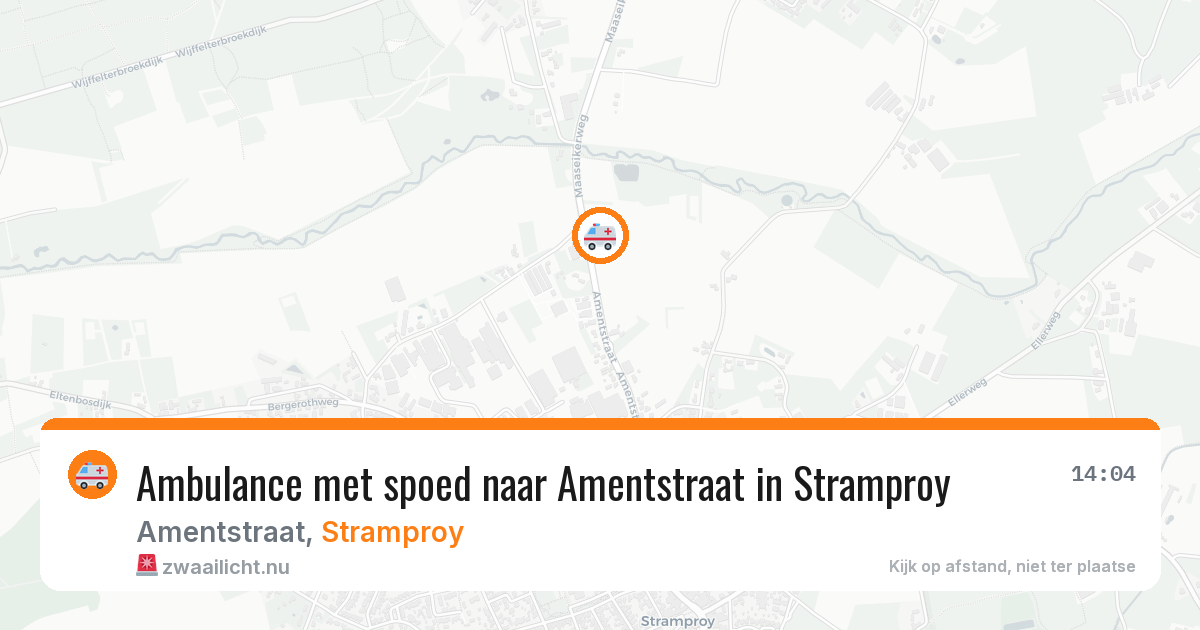 Ambulance met spoed naar Amentstraat in Stramproy — 18 jul 2026