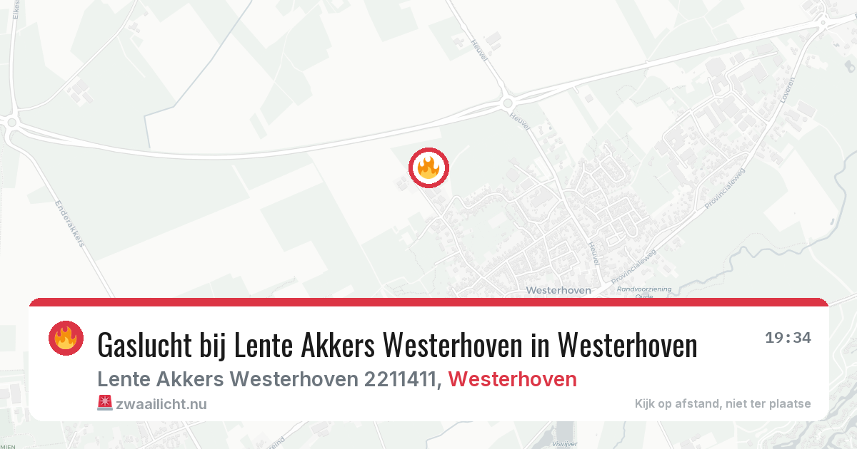Gaslucht bij Lente Akkers Westerhoven in Westerhoven — 7 apr 2026