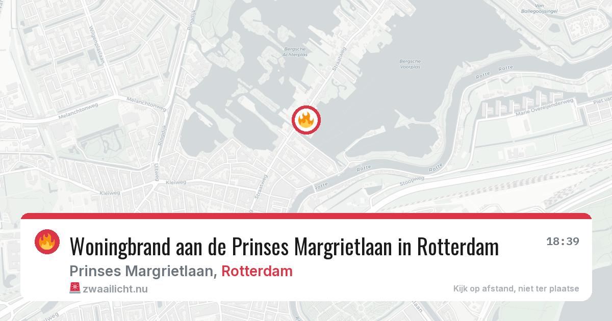 Woningbrand aan de Prinses Margrietlaan in Rotterdam — 19 mrt 2026