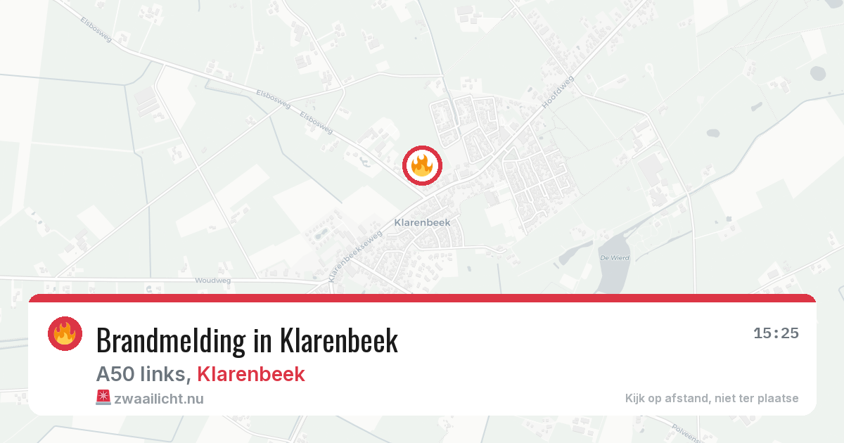 Brandmelding in Klarenbeek — 30 apr 2026
