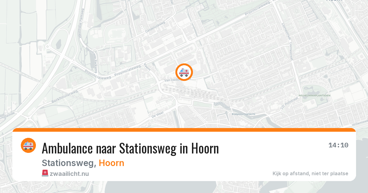 Ambulance naar Stationsweg in Hoorn — 25 apr 2026