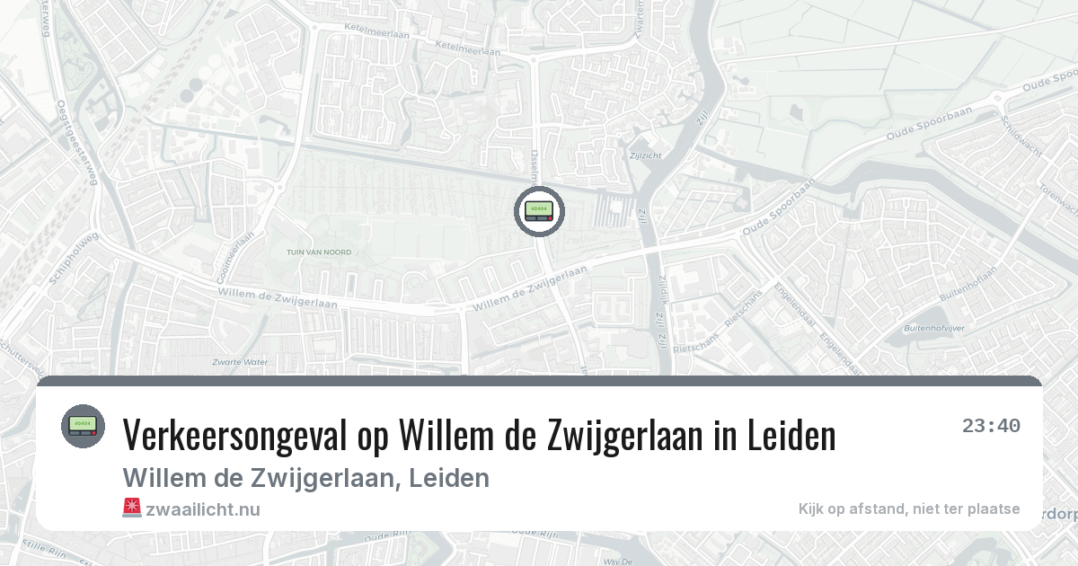 Verkeersongeval op Willem de Zwijgerlaan in Leiden — 24 feb 2026
