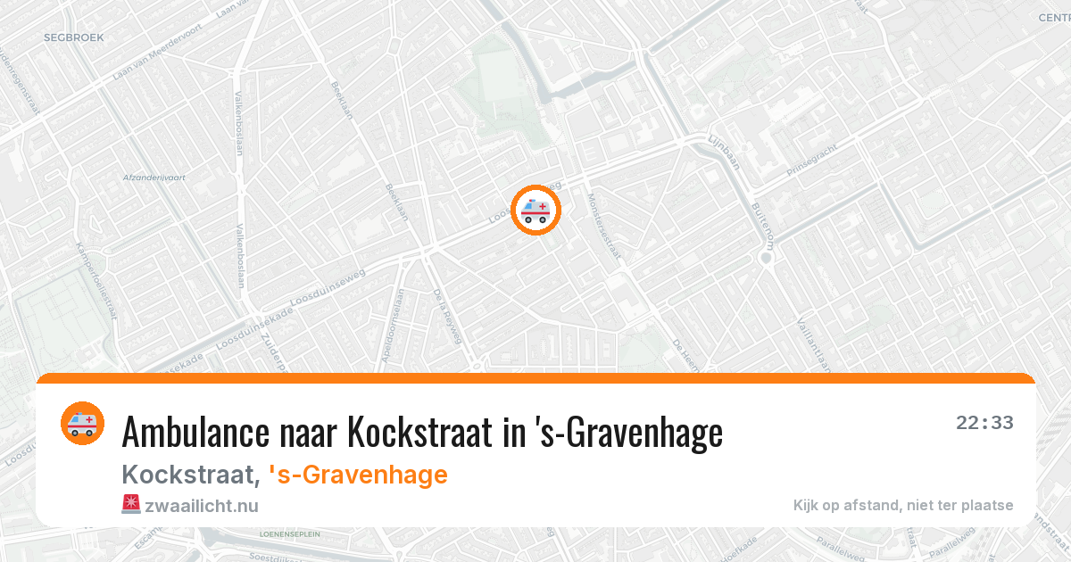 Ambulance naar Kockstraat in 's-Gravenhage — 16 mei 2026