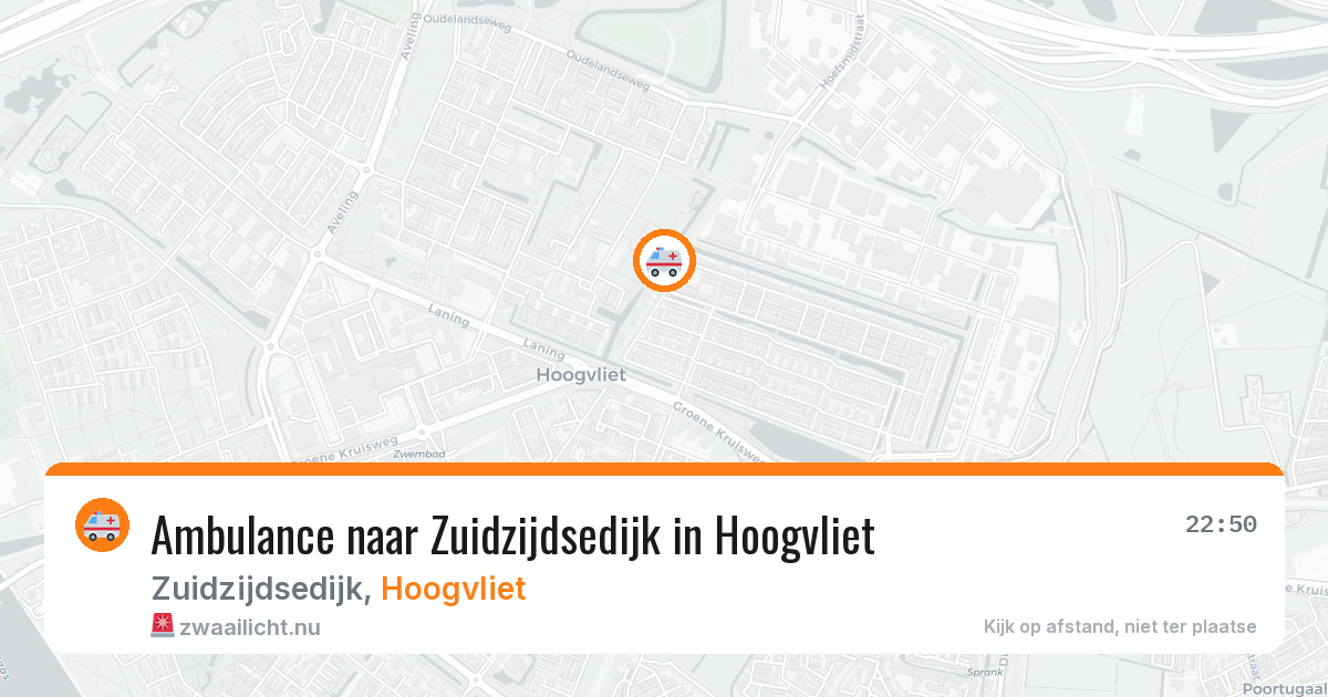 Ambulance naar Zuidzijdsedijk in Hoogvliet — 30 mei 2026