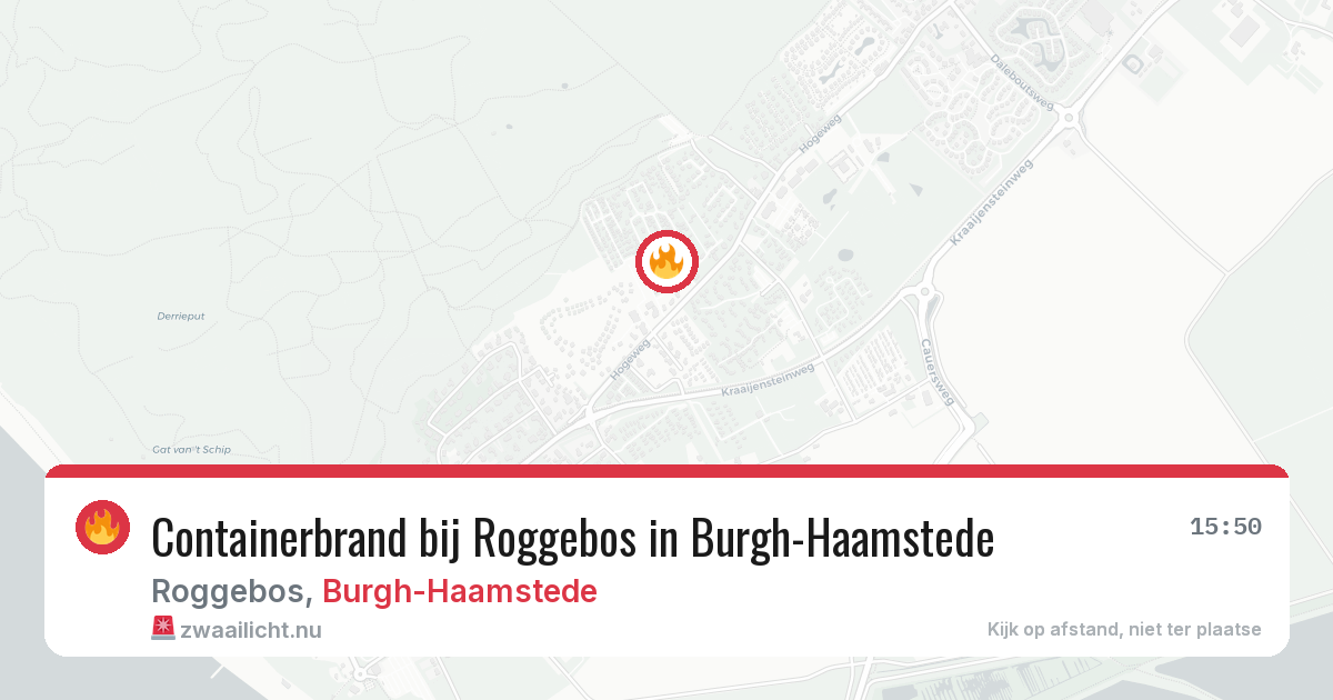 Containerbrand bij Roggebos in Burgh-Haamstede — 18 mrt 2026
