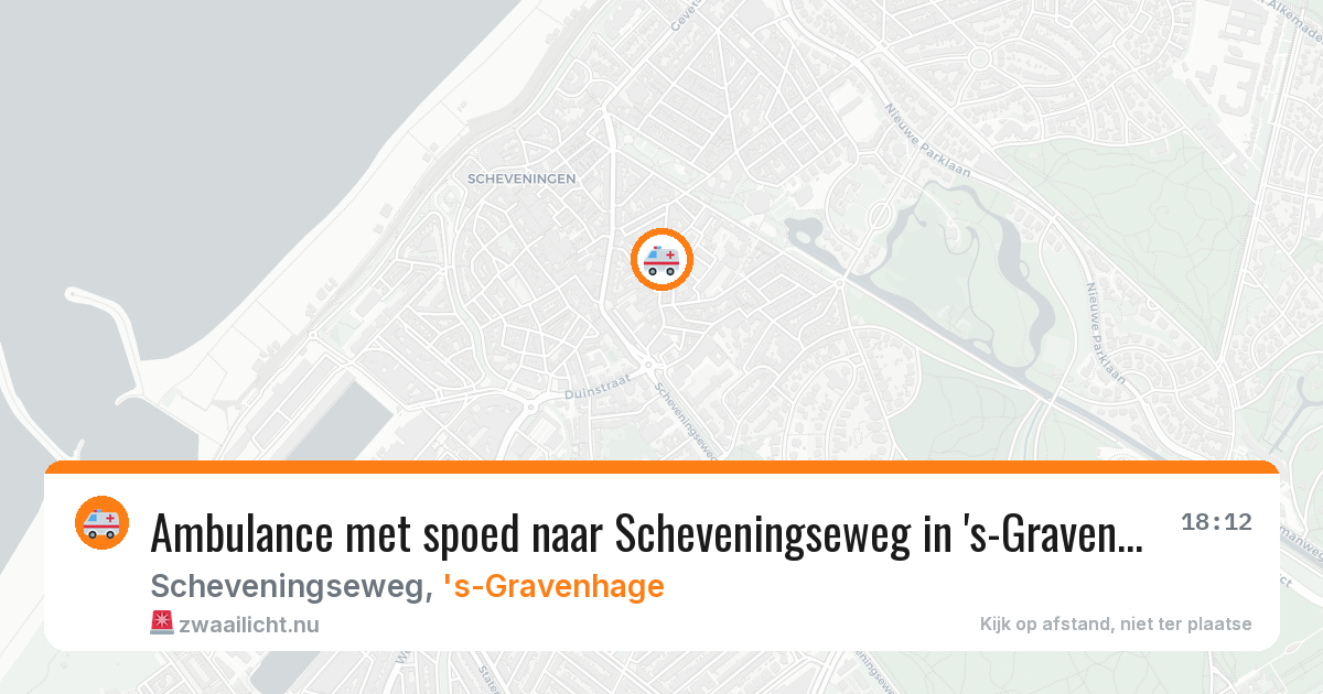 Ambulance met spoed naar Scheveningseweg in 's-Gravenhage — 28 jan 2026