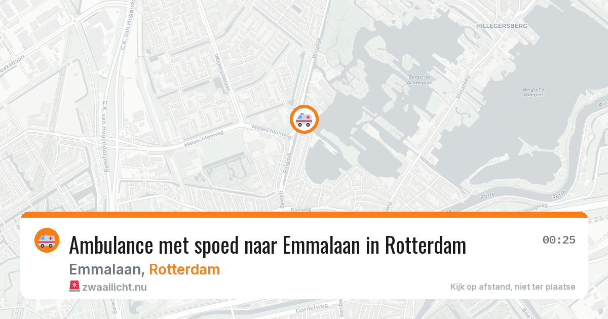 Ambulance met spoed naar Emmalaan in Rotterdam — 17 jul 2026