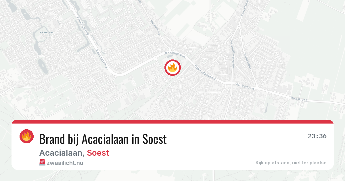 Brand bij Acacialaan in Soest — 14 mei 2026
