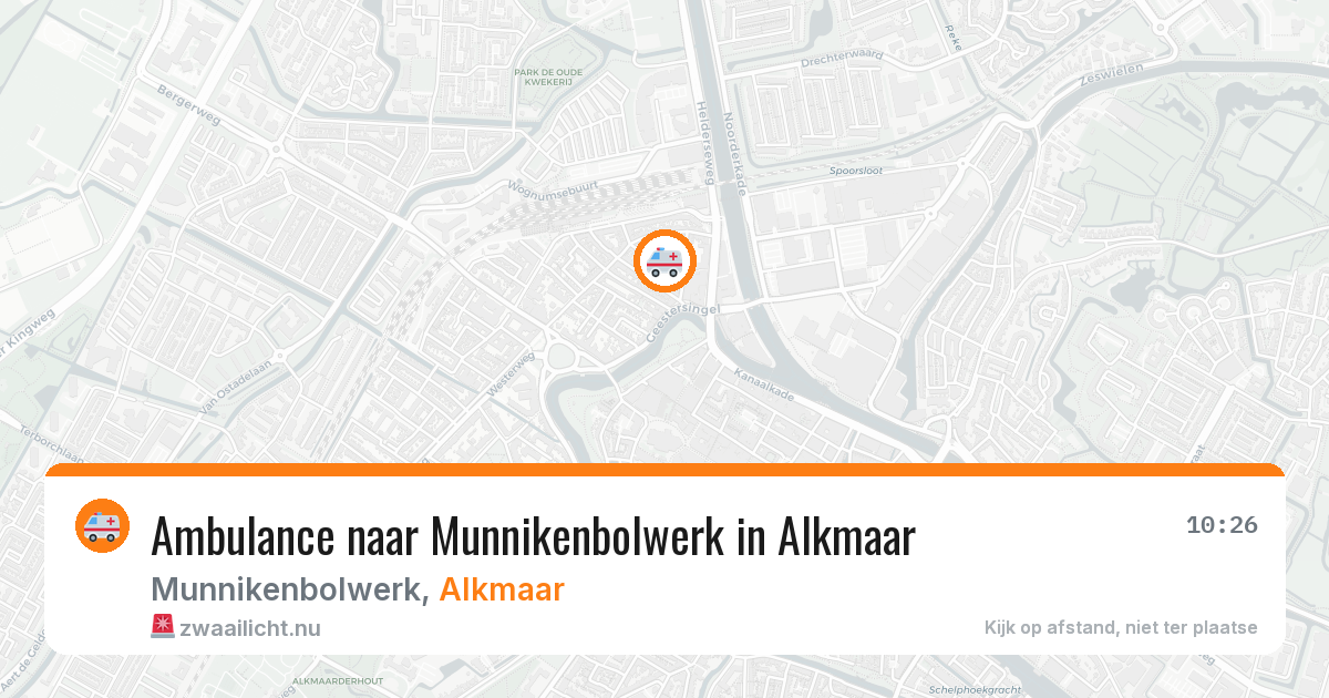 Ambulance naar Munnikenbolwerk in Alkmaar — 4 jun 2026