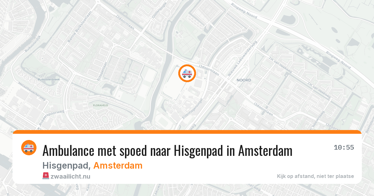 Ambulance met spoed naar Hisgenpad in Amsterdam — 17 jul 2026