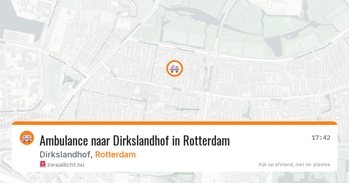 Ambulance naar Dirkslandhof in Rotterdam — 4 apr 2026