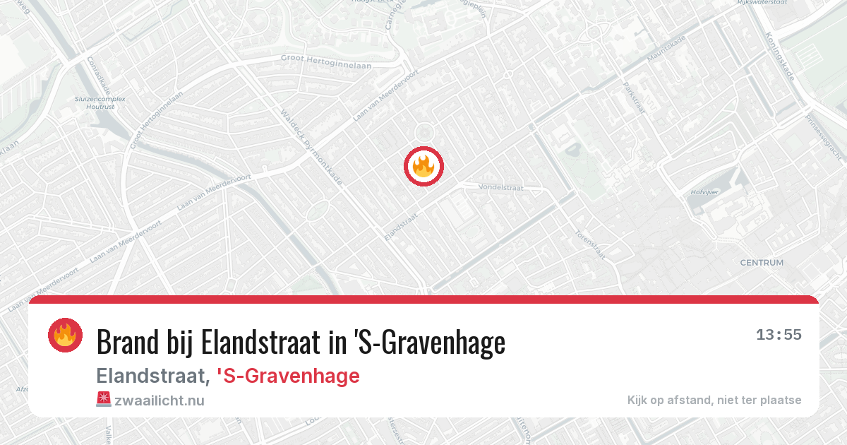 Brand bij Elandstraat in 'S-Gravenhage — 18 mei 2026