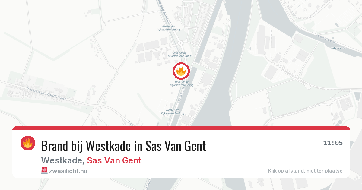 Brand bij Westkade in Sas Van Gent — 28 jan 2026