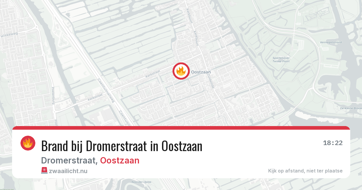Brand bij Dromerstraat in Oostzaan — 12 jul 2026