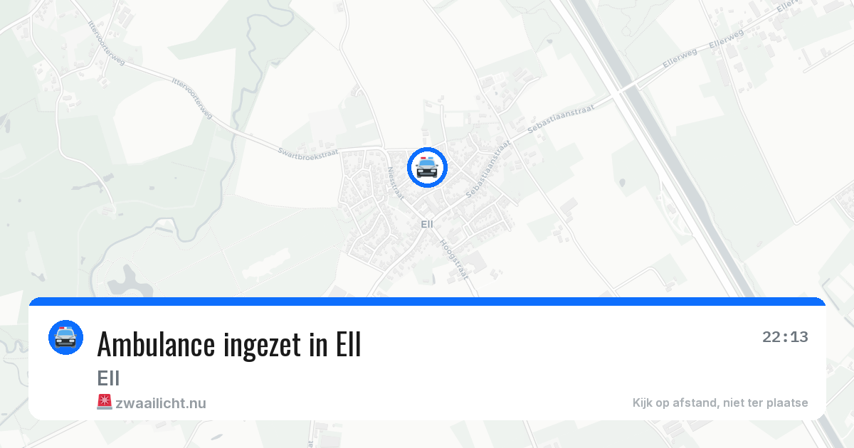 Ambulance ingezet in Ell — 7 jul 2026