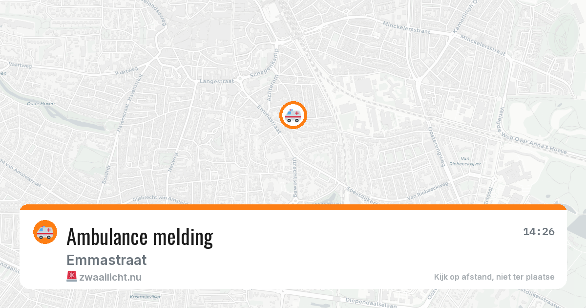 Ambulance melding — 13 jul 2026