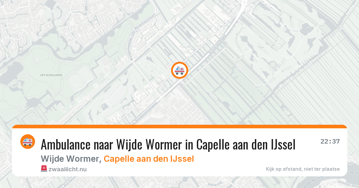 Ambulance naar Wijde Wormer in Capelle aan den IJssel — 14 mrt 2026