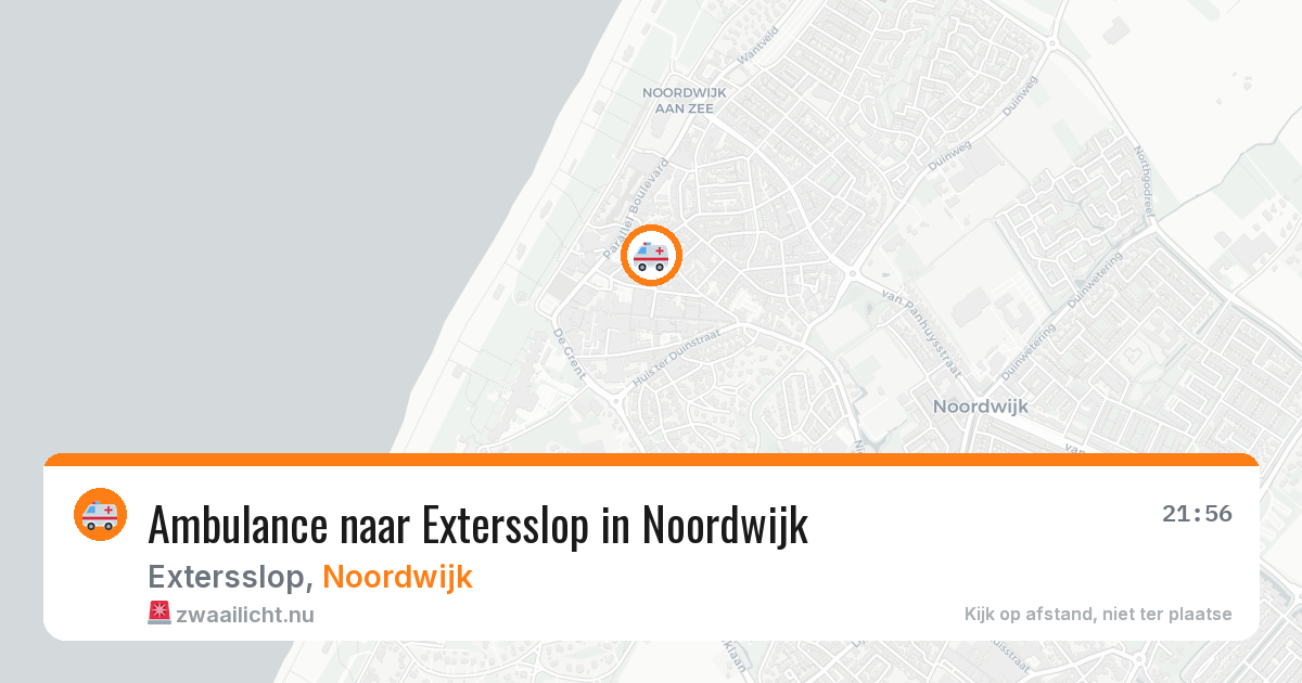 Ambulance naar Extersslop in Noordwijk — 21 jul 2026