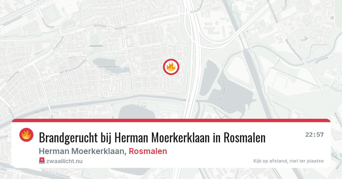 Brandgerucht bij Herman Moerkerklaan in Rosmalen — 27 mrt 2026
