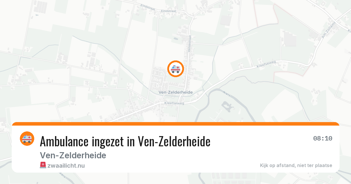 Ambulance ingezet in Ven-Zelderheide — 13 feb 2026