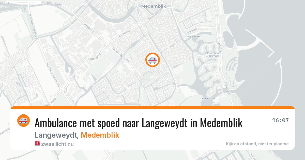 Ambulance met spoed naar Langeweydt in Medemblik — 18 jan 2026