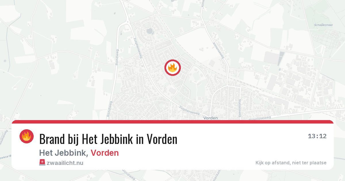 Brand bij Het Jebbink in Vorden — 14 jul 2026