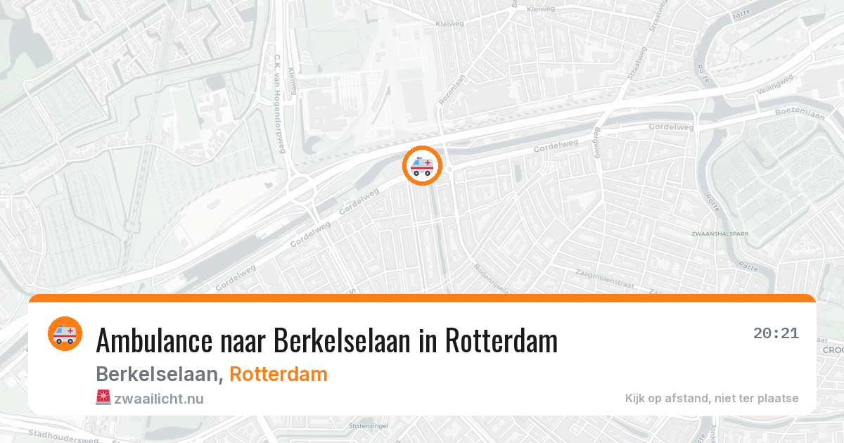 Ambulance naar Berkelselaan in Rotterdam — 29 mei 2026
