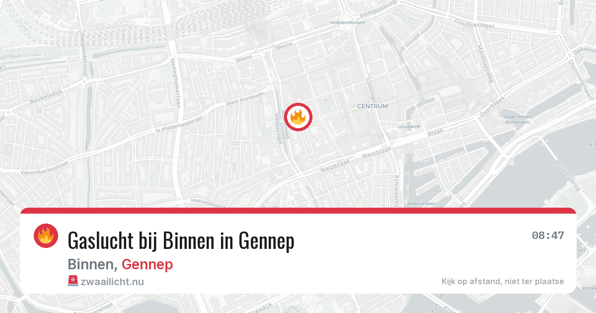 Gaslucht bij Binnen in Gennep — 9 mei 2026