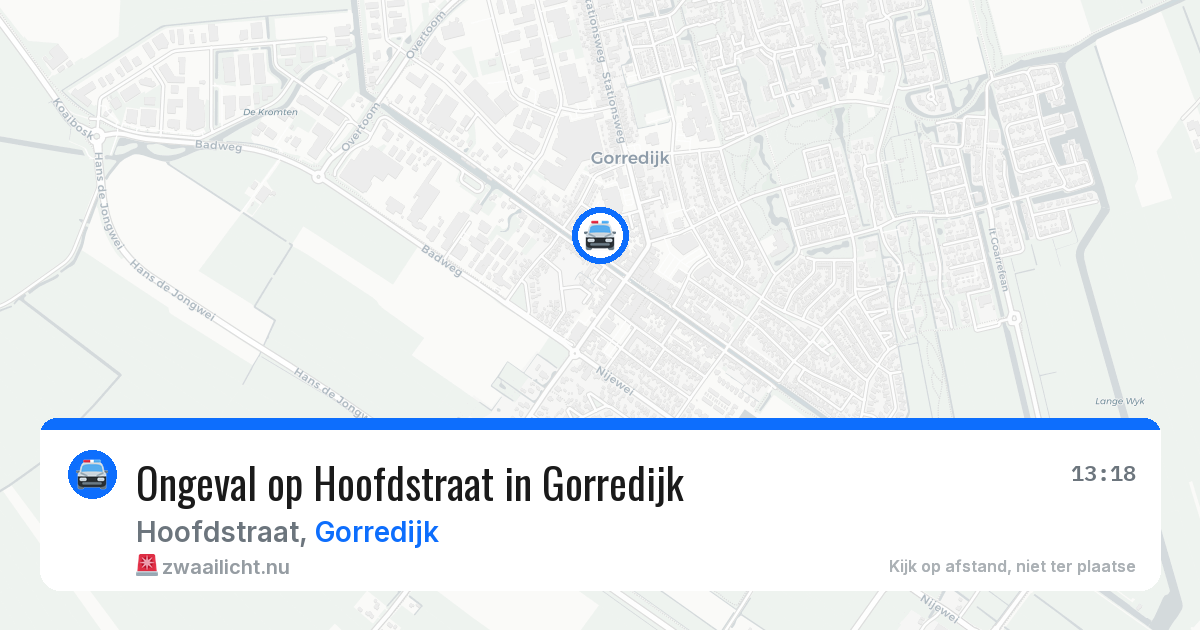 Ongeval op Hoofdstraat in Gorredijk — 23 apr 2026