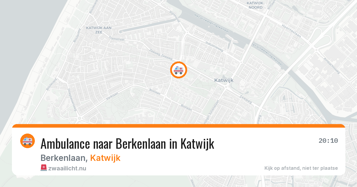 Ambulance naar Berkenlaan in Katwijk — 10 jul 2026