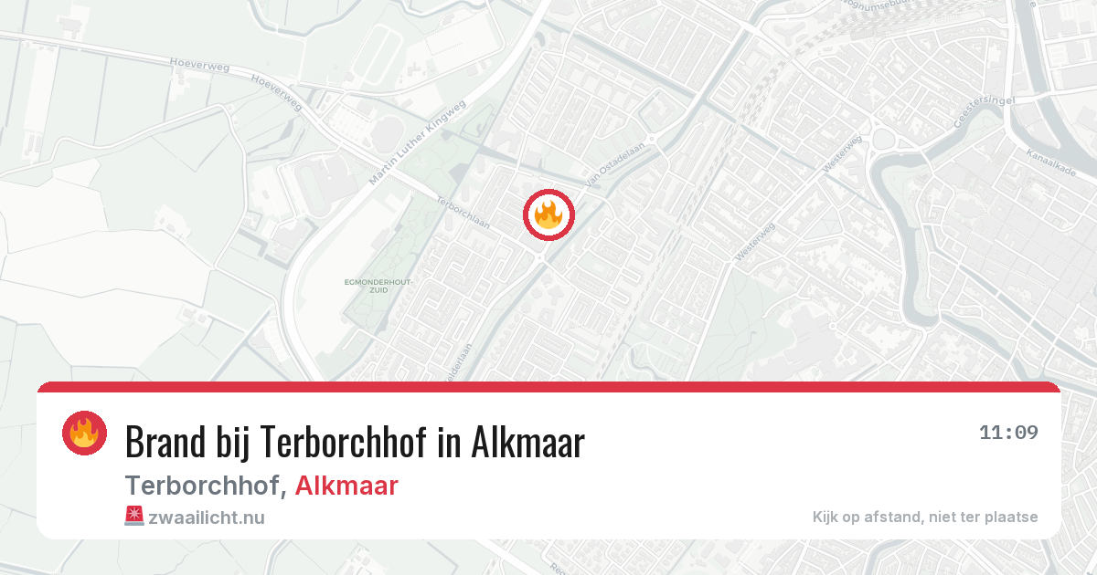 Brand bij Terborchhof in Alkmaar — 22 jul 2026