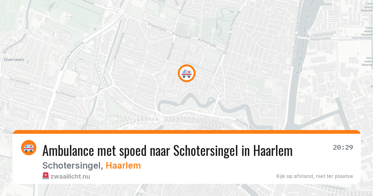 Ambulance met spoed naar Schotersingel in Haarlem — 22 jul 2026