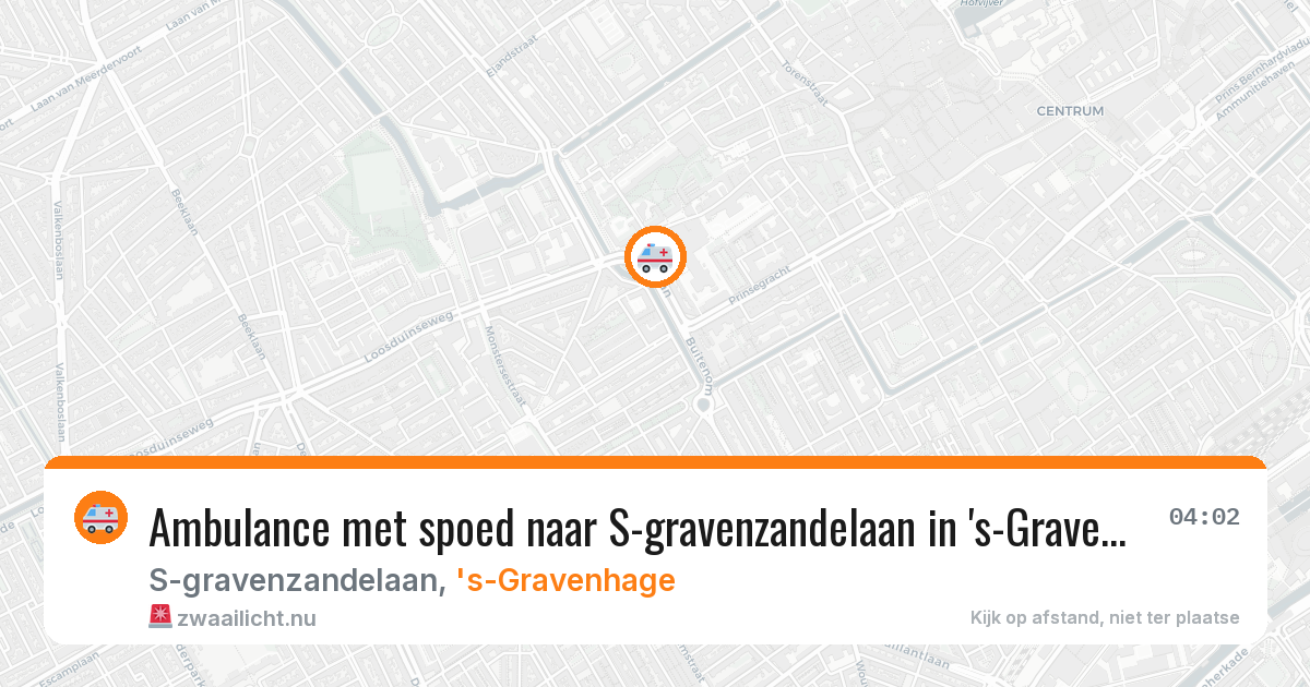 Ambulance met spoed naar S-gravenzandelaan in 's-Gravenhage — 11 jul 2026