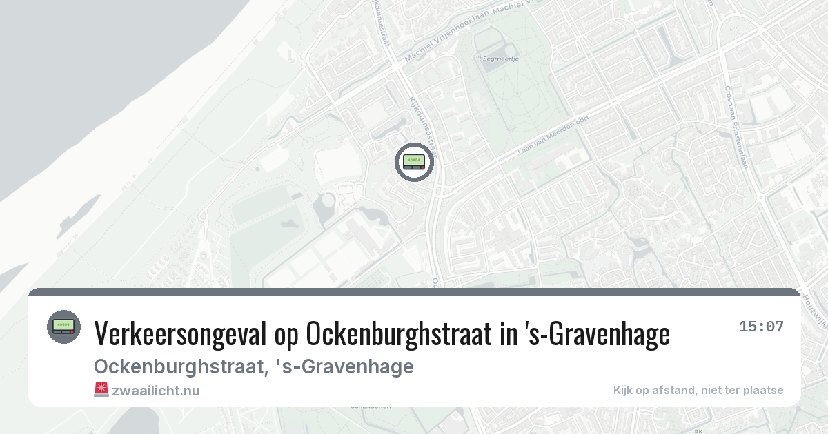 Verkeersongeval op Ockenburghstraat in 's-Gravenhage — 12 feb 2026