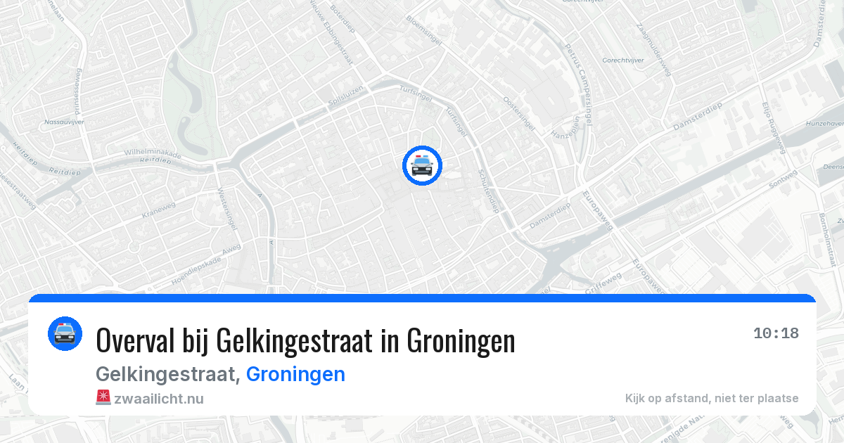 Overval bij Gelkingestraat in Groningen — 22 mei 2026