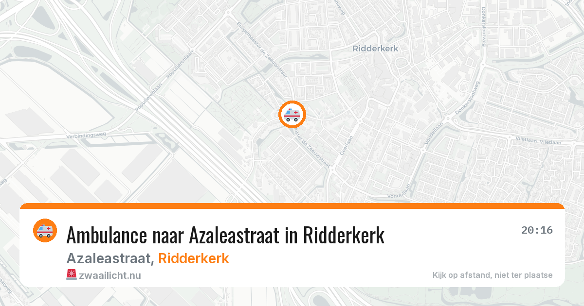 Ambulance naar Azaleastraat in Ridderkerk — 27 mei 2026